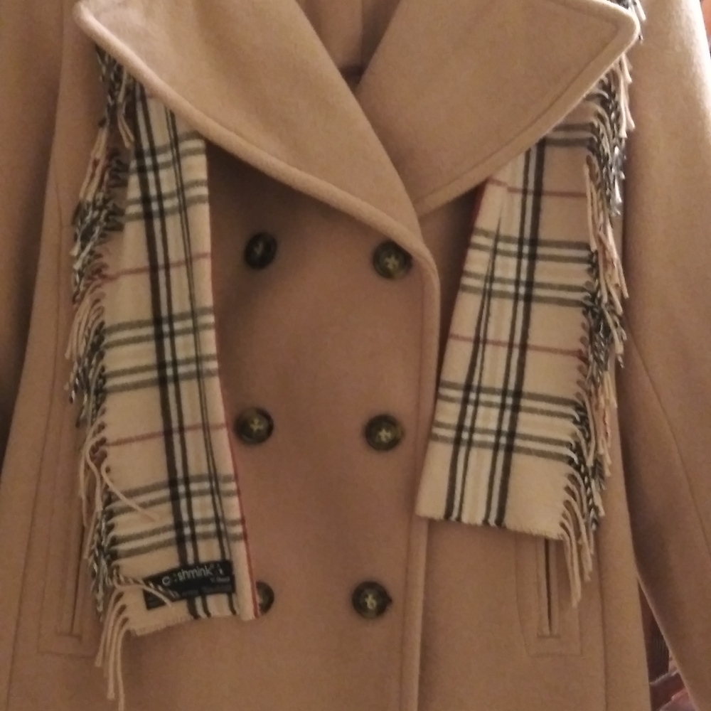 Lane Bryant woman's camel dress coat